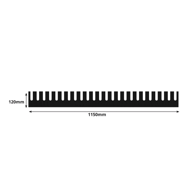 Pallavdelare i plast, fingerlist, 1150 x 120 x 10 mm, standard - image 2 Pallavdelare i plast, fingerlist, 1150 x 120 x 10 mm, standard - image 2