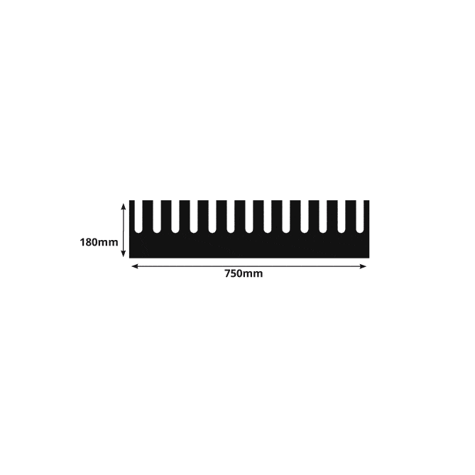 Pallavdelare i plast, fingerlist, 750 x 180 x 15 mm, jumbo - image 2 Pallavdelare i plast, fingerlist, 750 x 180 x 15 mm, jumbo - image 2