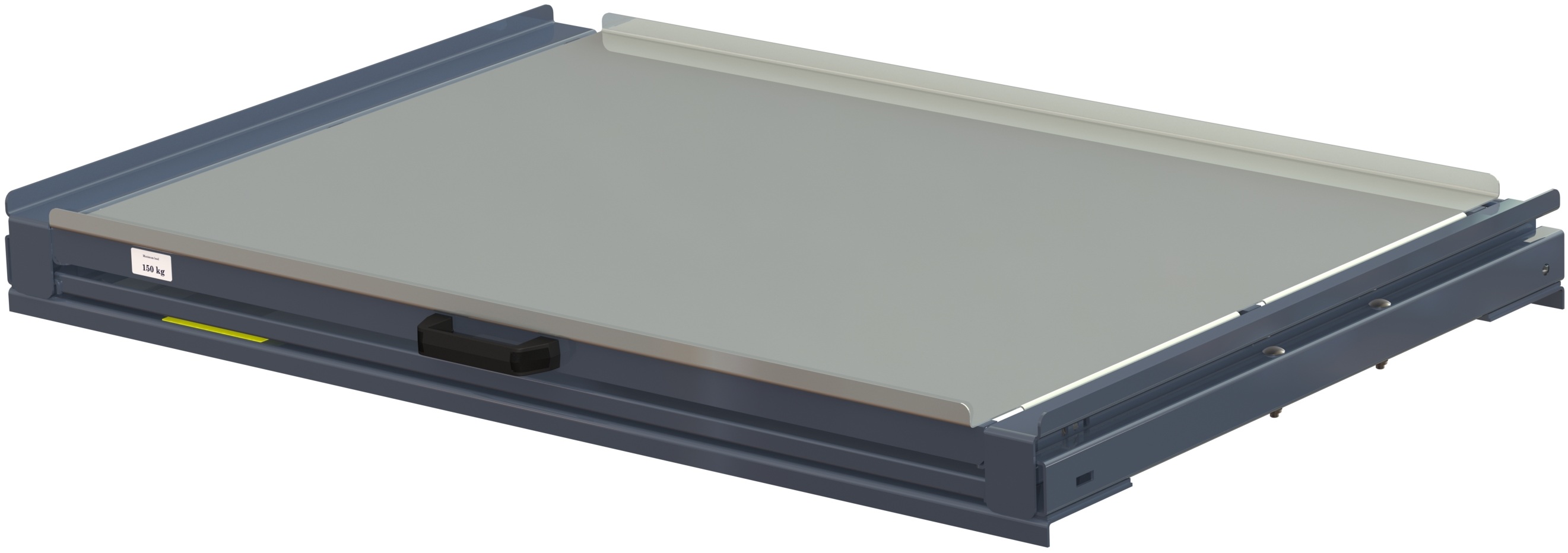 Utdragsenhet med stålplan, 100% utdragskapacitet, 200 kg lastkapacitet, b=1200 d=800 - image 2