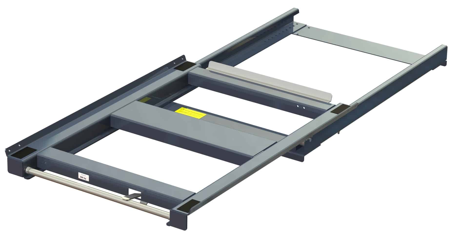 11 8010 utdragsenhet för eurpall med 70 utdragskapacitet 800 kg lastkapacitet b830 d1200
