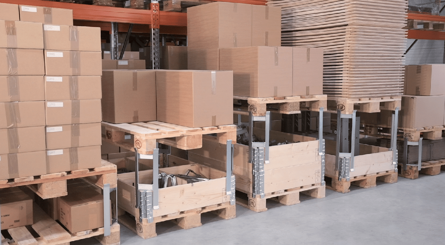 Palldistans, krage till pall, 400 mm, 1000 kg, 4-pack - image 3