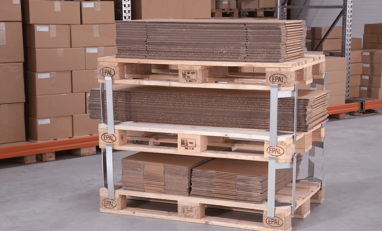Palldistans, pall till pall, 400 mm, 1000 kg, 4-pack - image 5 Palldistans, pall till pall, 400 mm, 1000 kg, 4-pack - image 5