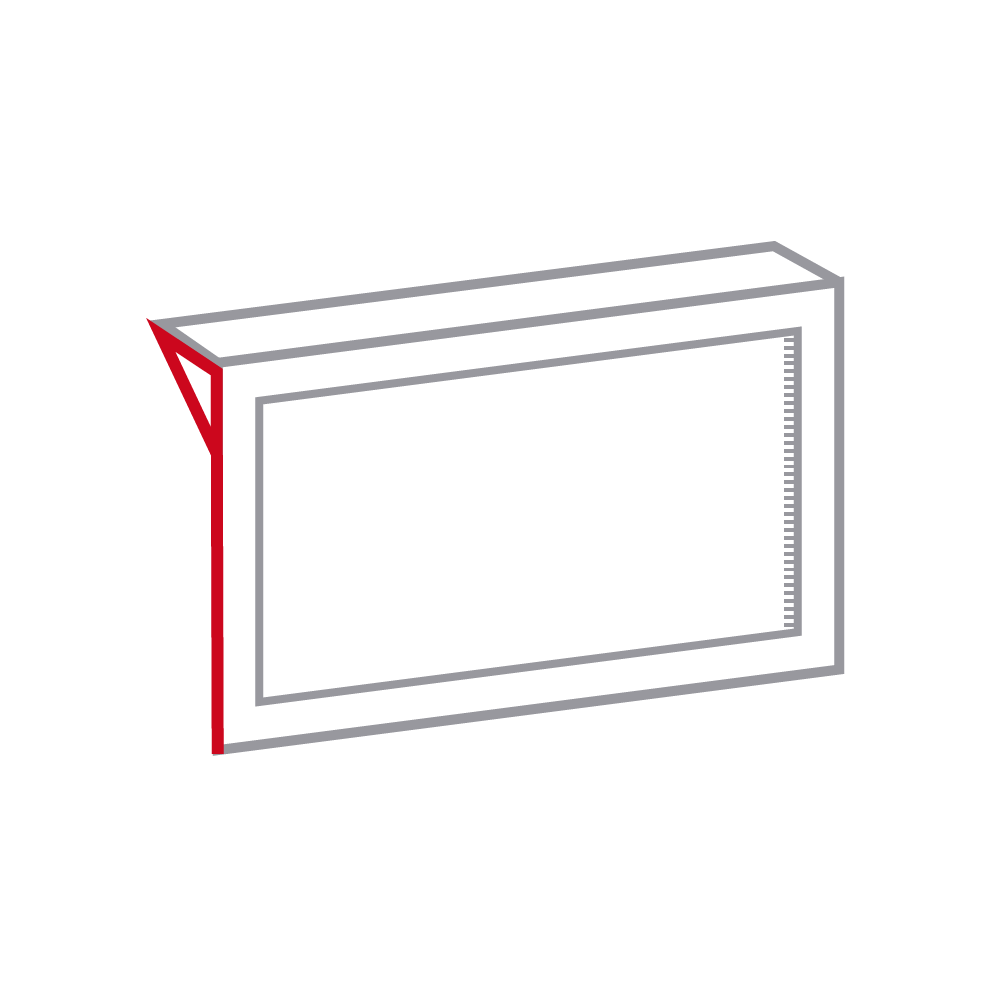 Productr fastening method formed crease