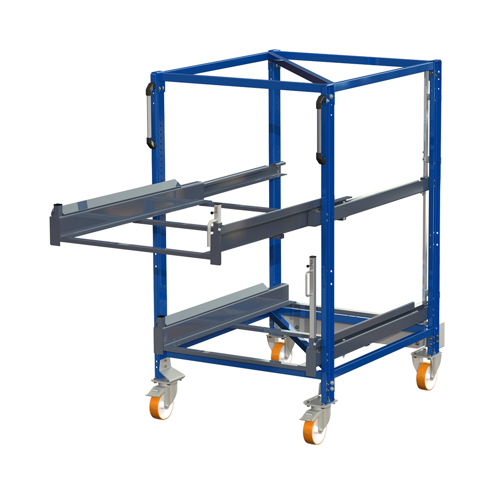 Mpu - mobil pallförvaringsmodul, 300 kg, 70% utdrag, 2 utdragsenheter Mpu - mobil pallförvaringsmodul, 300 kg, 70% utdrag, 2 utdragsenheter