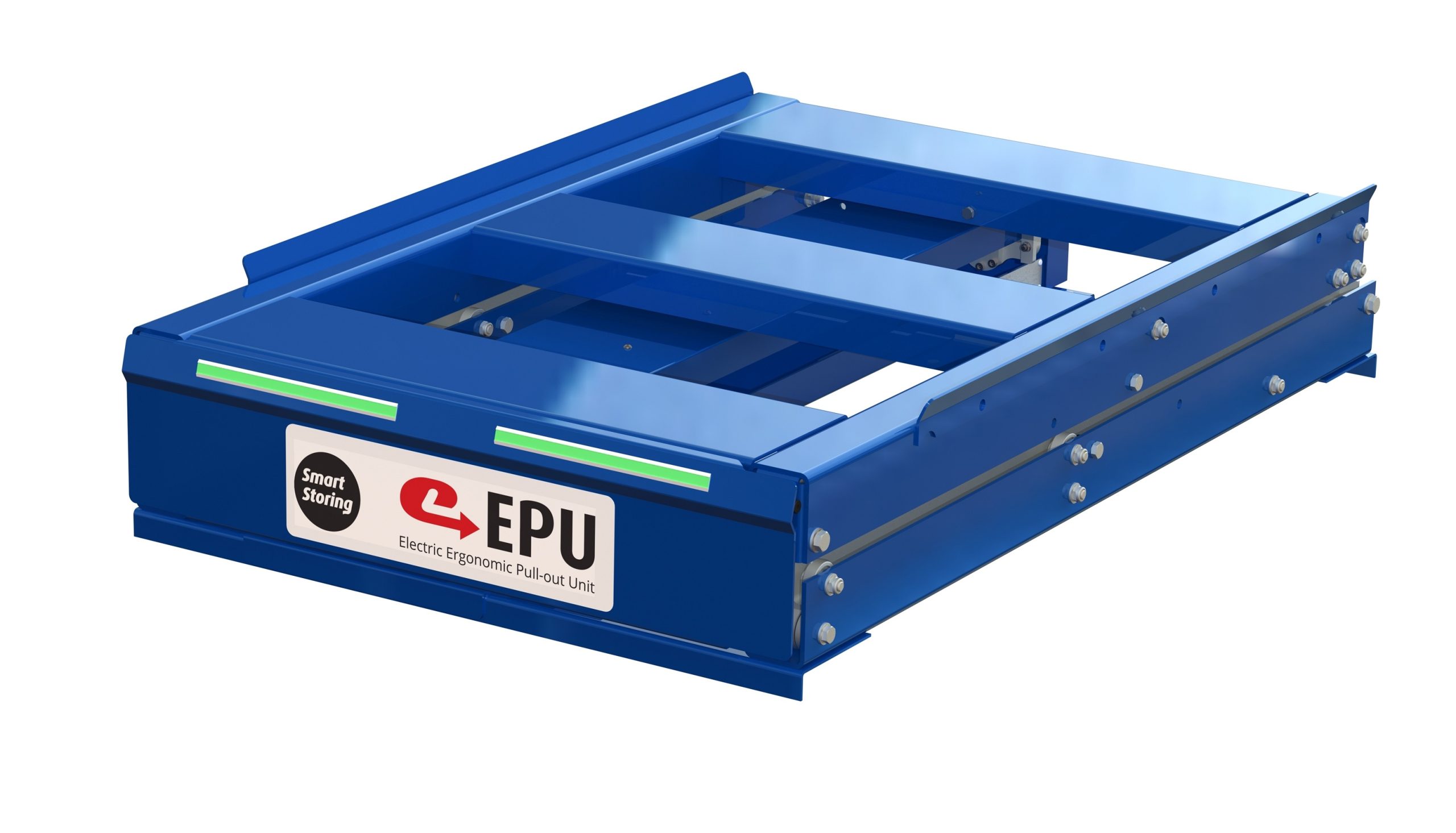 E-epu elektrisk utdragsenhet, 1000 kg, 95% utdragskapacitet, baklastad, med säkerhetsfront E-epu elektrisk utdragsenhet, 1000 kg, 95% utdragskapacitet, baklastad, med säkerhetsfront