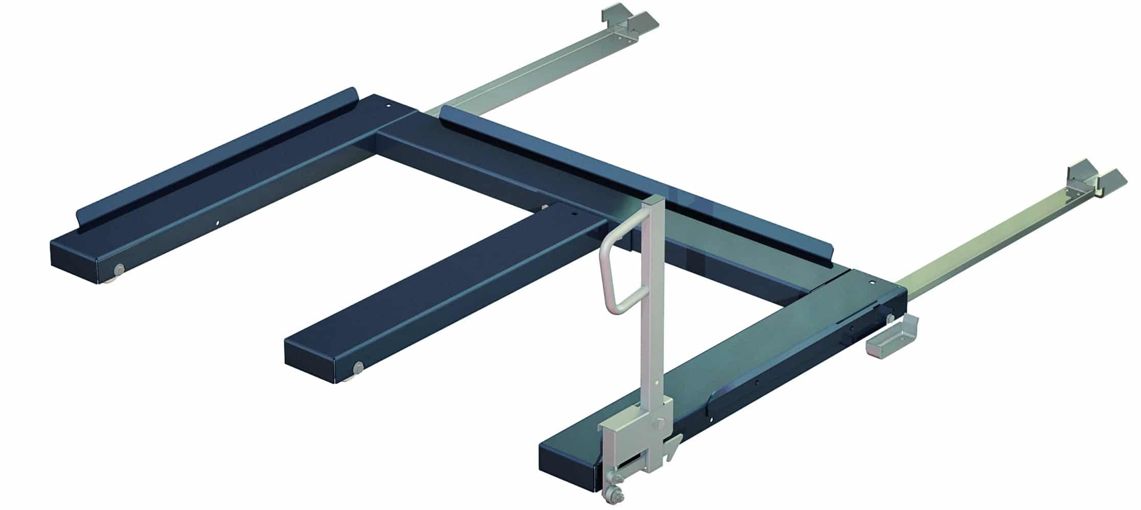 Golvmonterad utdragsenhet, 1500 kg, frontmatad, eur-pall med långsideshantering - image 2 Golvmonterad utdragsenhet, 1500 kg, frontmatad, eur-pall med långsideshantering - image 2