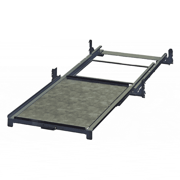 Gavelmonterad utdragsenhet, 150 kg, 100% utdragskapacitet, kortsideshanterad, för pallställ med plåtplan - image 2 Gavelmonterad utdragsenhet, 150 kg, 100% utdragskapacitet, kortsideshanterad, för pallställ med plåtplan - image 2