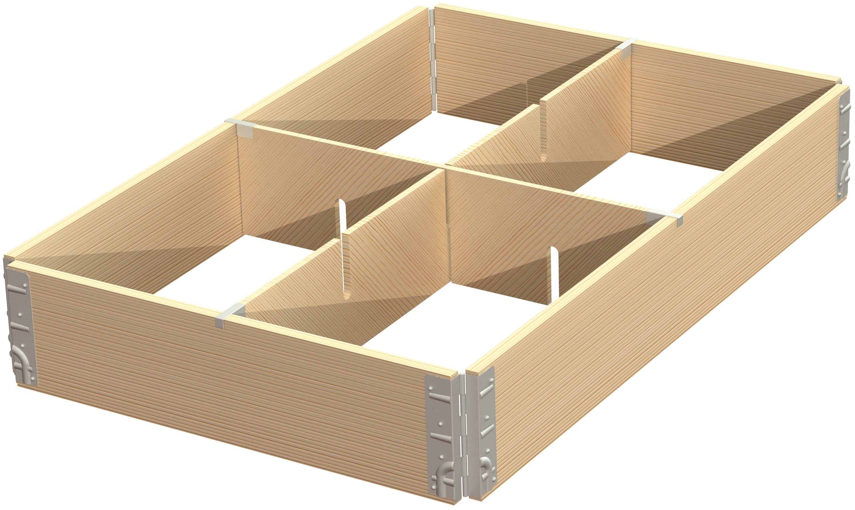 Pallkrageavdelare i slitsad plywood, 4 fack - image 3 Pallkrageavdelare i slitsad plywood, 4 fack - image 3