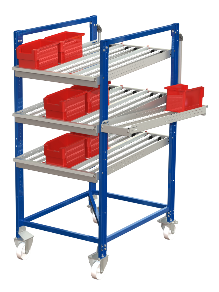 Fifo-vagn med 16 lådor